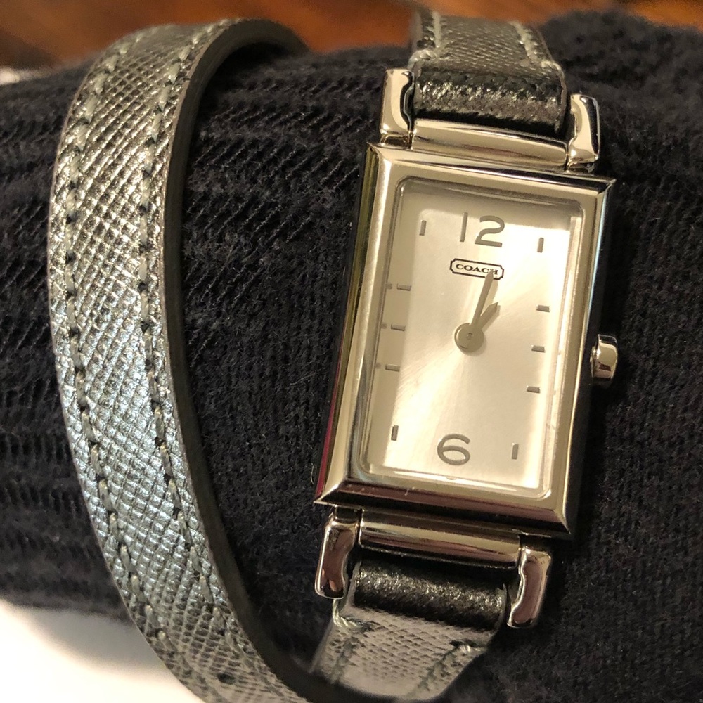 COACH Madison Metallic Double Wrap Watch